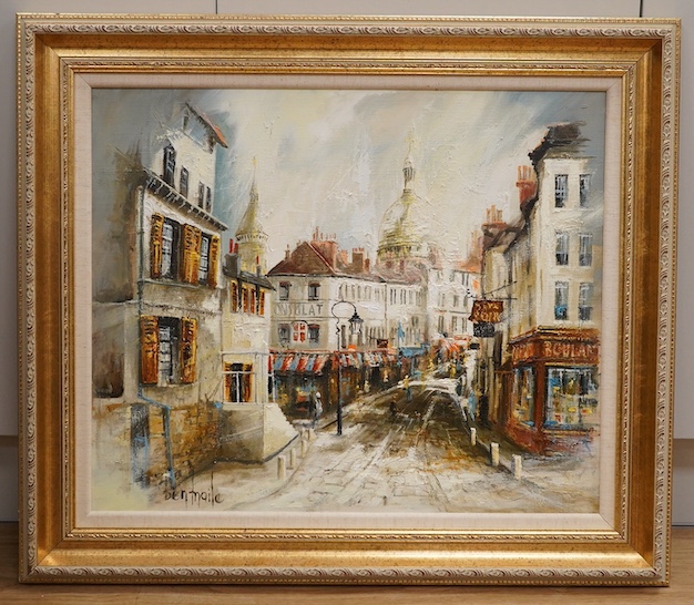 Ben Maile (1922–2017), impasto oil on canvas, ‘Montmartre’, signed, 50 x 60cm, gilt framed. Condition - good